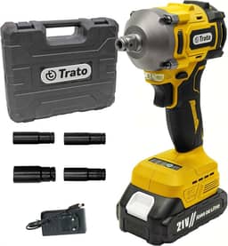 CHAVE DE IMPACTO A BATERIA 21V TCH21 TRATO - Amarelo