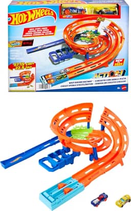 Hot Wheels Action Pista de Brinquedo Circuito Giro Veloz para crianças a partir de 4 anos