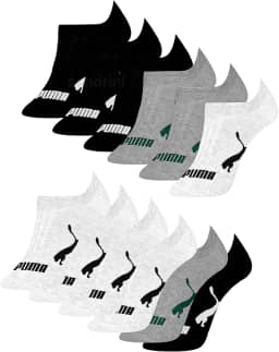 Kit 12 Pares Meias Sapatilha Invisível Esportiva Masculino Adulto, 4 Branco - 4 Cinza - 4 Preto, 39-43