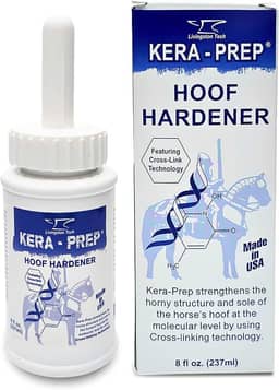 Endurecedor de casco Kera Prep para cavalos – Cuidados direcionados para cascos para reforçar a estrutura do casco no nível molecular – Repele a umidade, restaura a elasticidade e prepara o selante