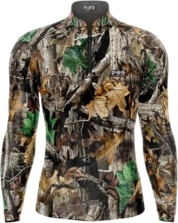 Camisa De Pesca Pescador Pescada Camuflada Com Proteção UV50+ PQS (II) REF 04