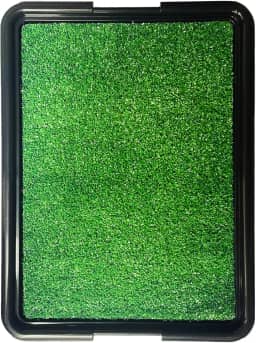Brinqpet Sanitário Canino Banheiro Para Cães Com Grama Eco Pet, Dispensa Tapetes Descartáveis, Perfeito para Casas e Apartamentos, Fácil Limpeza, Verde