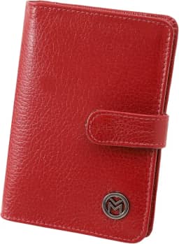 Carteira Feminina Couro Legítimo Rg Cnh Cartões Mariart 612 (Cereja)