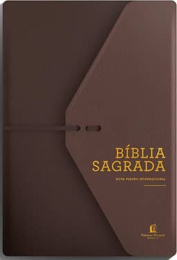 Bíblia NVI, Couro Soft, Marrom Artesanal, Espaço para Anotações