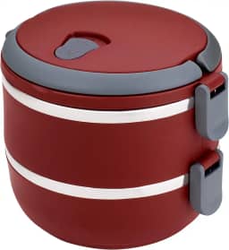 Euro Home - Marmita dupla Lunch Box Vermelha - LB1234-VM