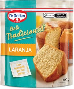 Dr.Oetker Dr. Oetker Bolo Tradicional Sabor Laranja Fácil Preparo Mistura Pronta Para Massa Sobremesa Fofinha E Saborosa 400G