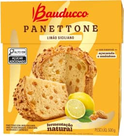 Panettone Bauducco Speciale Uvas Brancas e Limão Siciliano 500g