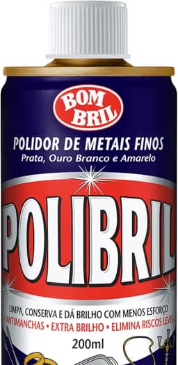 Polidor de Metais Finos 200ml, Polibril