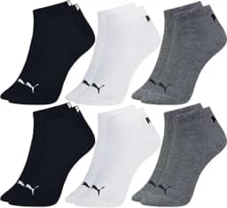 Kit 6 Pares Meia Puma Cano Curto Soquete Academia Everyday Esportiva Masculino Adulto Original