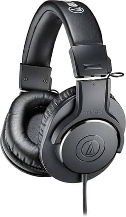 Fone de Ouvido Audio Technica ATH-M20x, Preto, Grande