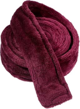 Gravata de substituição, gravata de roupão vermelho vinho, 180 x 4,5 cm/70,87 x 1,77 polegadas, cinto de flanela unissex, cinto grosso para hotel, gravatas de pijama macias, Vinho tinto, 65-66