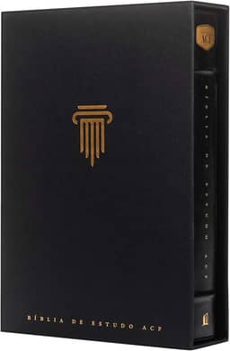 Bíblia de Estudo ACF, Couro-soft preto | Com comentários da King James Study Bible