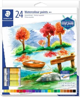 Aquarela, Tinta Para Aquarela, Staedtler, 8880 C24 02, Multicolorido, 6 x 6 Polegadas