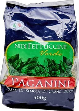 Macarrão Fettuccine Nidi Verde Paganini 500g