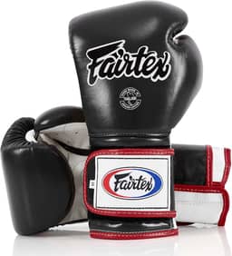 Fairtex BGV9 Muay Thai para boxeadores e treinadores profissionais | Luva estilo mexicano para rebatedores duros | Luvas de MMA para artes marciais | Luvas de boxe leves e absorventes de choque de