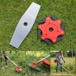 Kit 2 Lâminas Para Roçadeiras Facão Disco Corte 6 Pontas 20mm Stihl