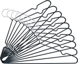 Mor - Jogo de Cabide Soft Touch Preto 6 Peças