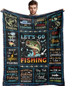 Linxher Presentes de pesca exclusivos para homens, presentes de pesca, presentes engraçados de pesca para meninos/mulheres, presente de pesca com mosca para homens, presentes para homens que amam