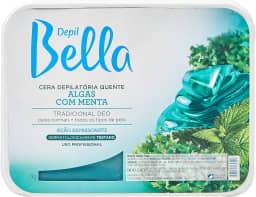 Cera Depilatória algas com Menta, Depil Bella, 1Kg