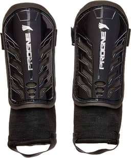 Caneleira Futebol Futsal Society Baby Com Tornozeleira - Preta - Par