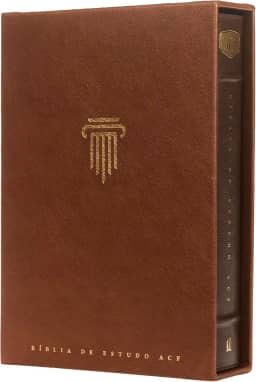 Bíblia de Estudo ACF, Couro-soft marrom | Com comentários da King James Study Bible