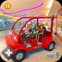 Modern Shopping Mall NY Smart Radio Taxi Car Driving Simulator: Ultimate US Supermarket Games 2020 - Shopping Mall Taxi Driving School Fun Games 2020