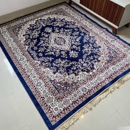 Tapete Sala 2,00x2,50 M Belga Persa Clássico Franja Luxo Medalhão Tabriz (Modelo 2)