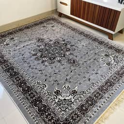 Tapete Sala 2,00x2,50 M Belga Persa Clássico Franja Luxo Medalhão Tabriz (Modelo 4)