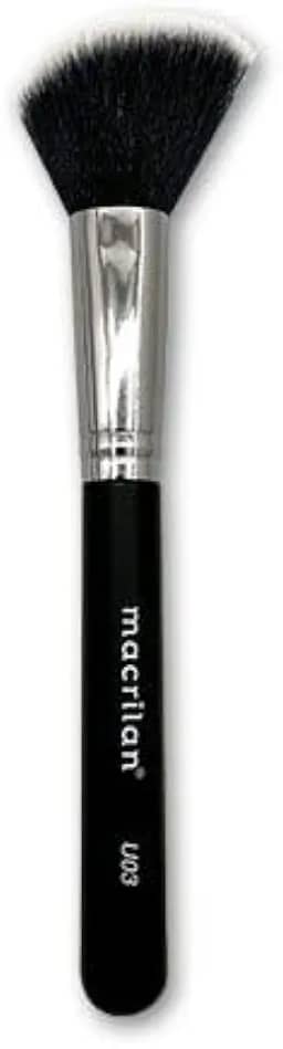 Pincel profissional chanfrado para blush - Linha Ultra Essencial - U03, Macrilan