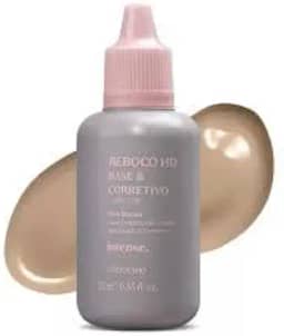 Base Líquida & Corretivo Reboco HD Cor 3 Intense 24g, Boticario, Cobertura Alta, Tom Claro, Fundo de Cor Neutro