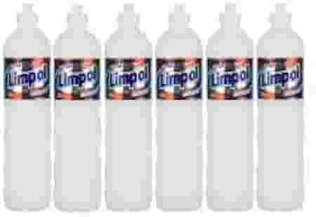 6 Detergente Líquido Coco frasco 500ml - Limpol