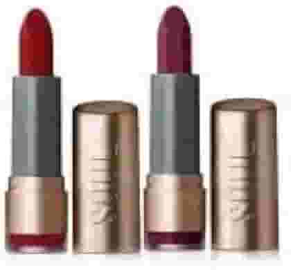 Combo de Batons Cremosos, Vermelho Paparazzi, Cabernet 2 Unidades de 3,7g, Alta Pigmentação, Acabamento Semi-Matte, Maquiagem Profissional