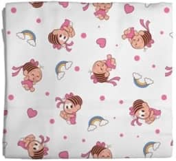 Cueiro Flanelado 03 Unidades Mônica 1 Turma da Mônica Baby 60 cm x 80 cm