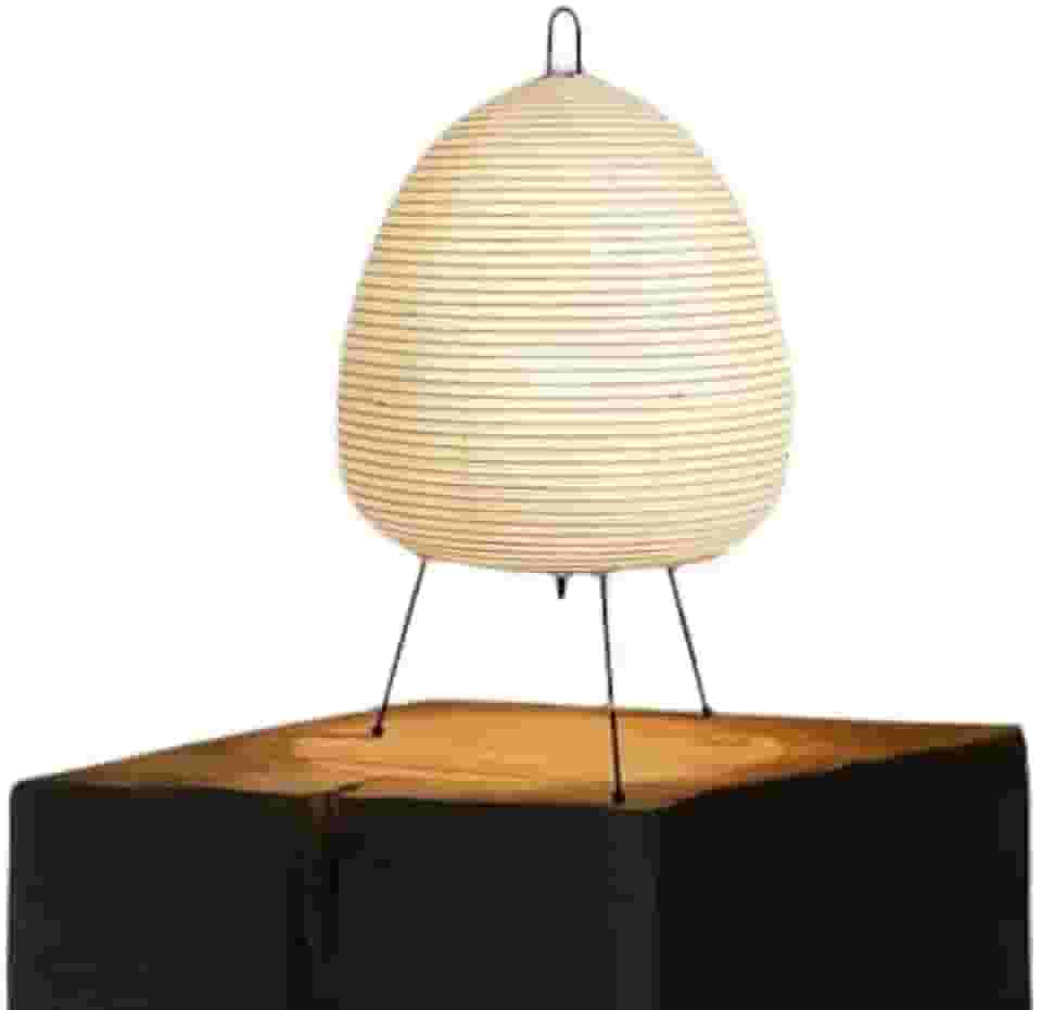 Abajur Japonês de Papel LED, Lâmpada de Mesa Tripé, Decoração Criativa para Sala, Quarto, Cabeceira, Estudo, Hotel
