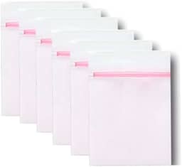 Kit 6 Sacos para Lavar Roupas Delicadas e Íntimas Máquina de Lavar- Pacote Grande 60x50cm - Loja UP SHOP (6)