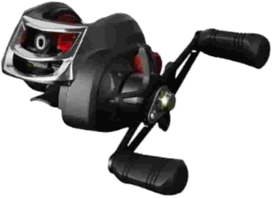 Carretilha De Pesca Para Destro ou Canhoto Carretel 18+1 Rolamentos Com 11 Velocidades Força de Frenagem Magnética de 10 kg Relação 7.2:1 Molinete Preto e Vermelho DUPIN
