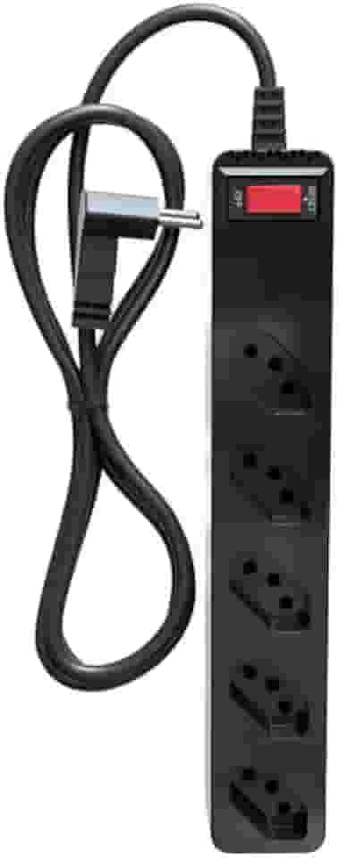 Filtro de linha com protetor contra surtos (DPS) - 127/220 volts - 10 amperes - 5 tomadas - 3 pinos - iCLAMPER Energia 5 - LCF - Preto