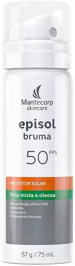 Mantecorp - Protetor Solar Episol Intense Spray Bruma FPS 50 - Alta Proteção UVA e UVB, Resistente à Água e Suor - 75ml