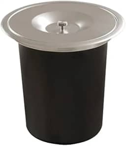 Lixeira Pia Embutir 8 Litros Tampa Inox Escovado - Kzi