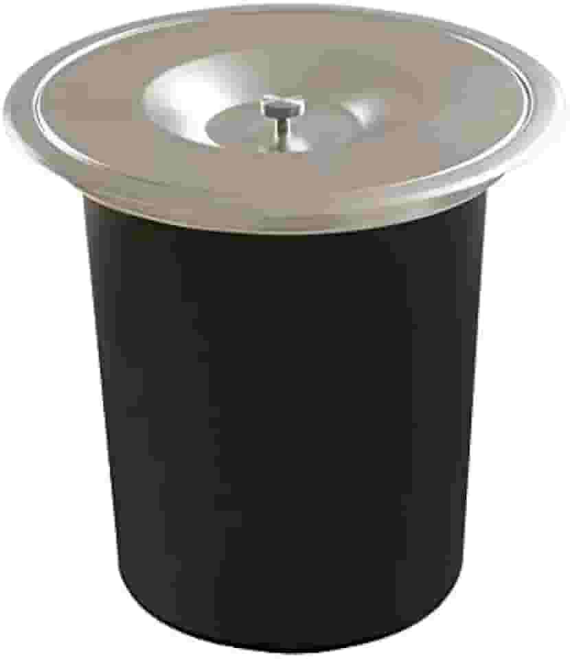 Lixeira Pia Embutir 8 Litros Tampa Inox Escovado - Kzi