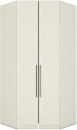 Guarda Roupa Canto Closet Modulado 2 Portas 3 Gavetas Led Predileto Henn Areia Hp