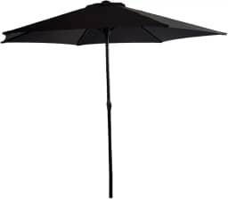 Ombrelone Life NAPPEDAM F250 Cinza Escuro – Guarda-Sol Grande para Jardim, Piscina, Varanda e Área Externa com Haste e Manivela