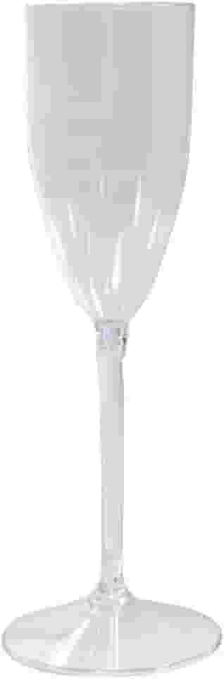 Kit 10 Taças Acrílico 190ml Champanhe Espumante Festa Formatura Casamento Lembrança (Cristal)