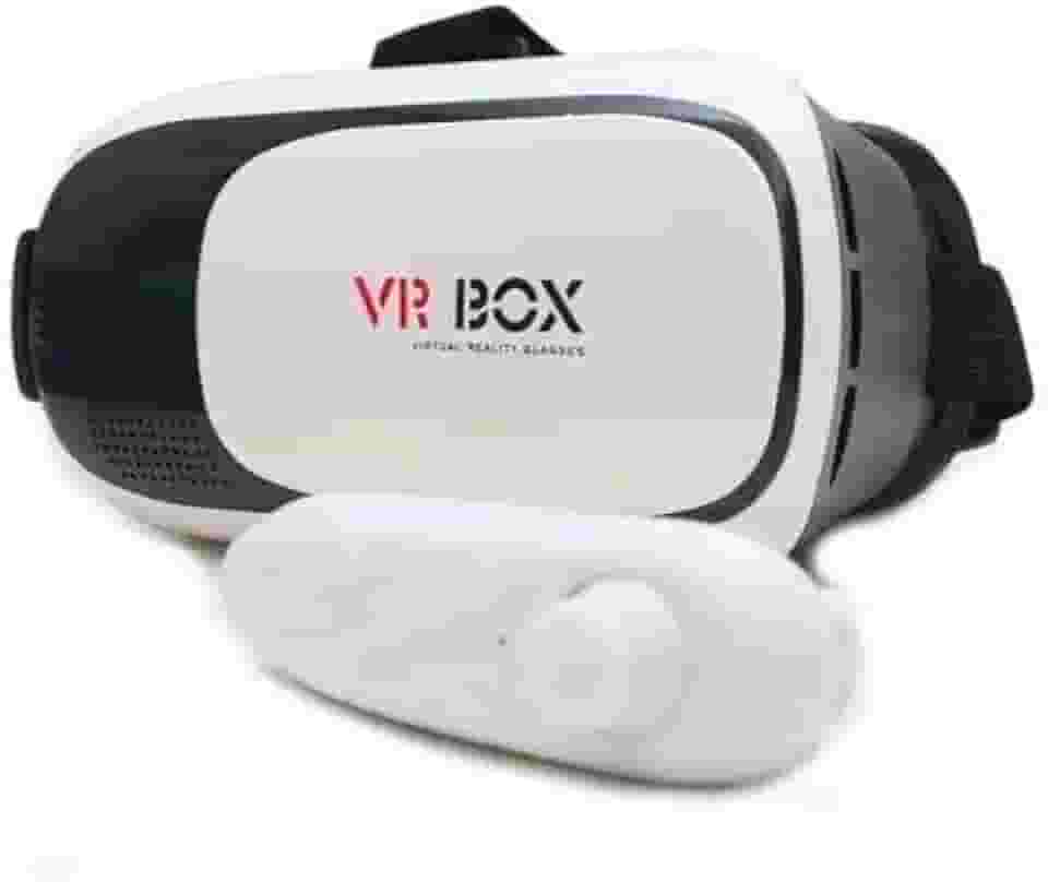 Thecoopidea Óculos 3D Realidade Virtual Com Controle Bluetooth Para Celular Jogos