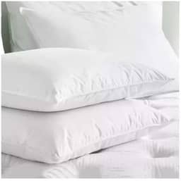Kit 2 Travesseiros Pluma de Ganso Sintética, Antialérgico, Branco, 70x50cm, Macio, Lavável