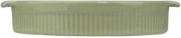 Germer, Travessa redonda em porcelana, modelo assar ou servir, Funda, refratária, Ø 21 cm, 1000 ml, Verde Chá