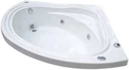 Banheira de Hidromassagem Ouro Fino Acrílica Kantho 1,30m x 1,30m x 40cm 170 Litros 04 Jatos