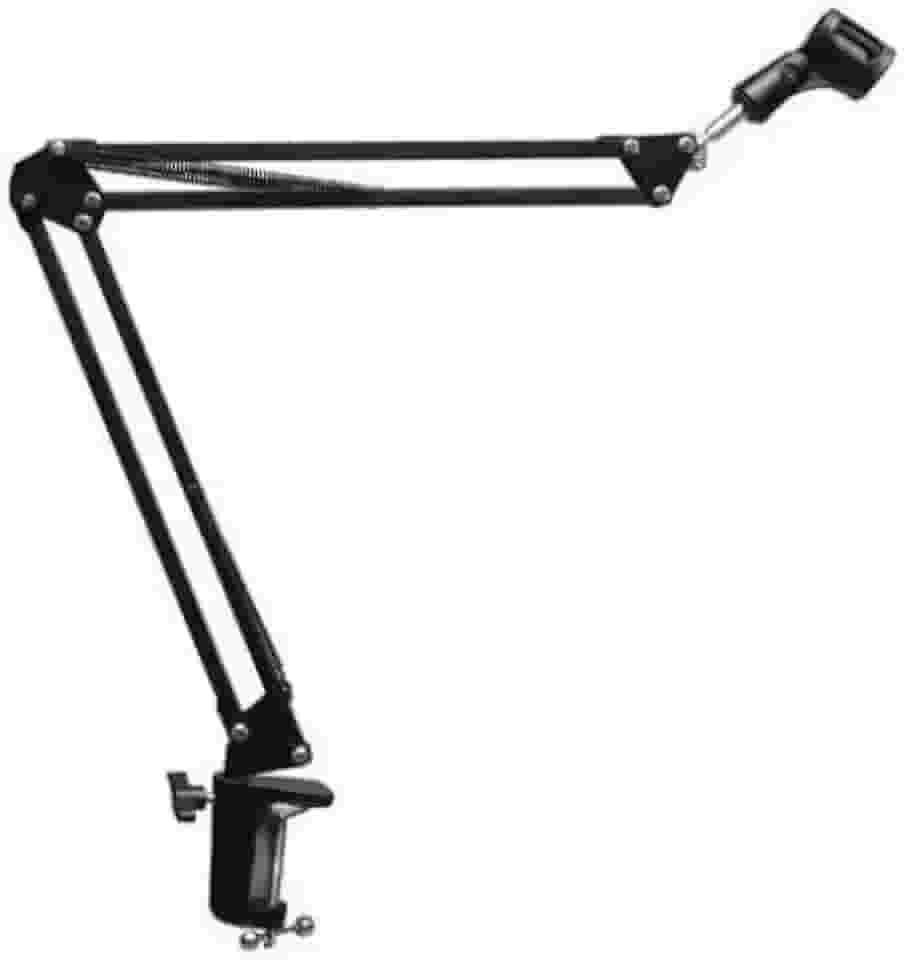Pedestal Suporte Mesa Articulado Para Microfone Studio Rádio Sem Pop Filter