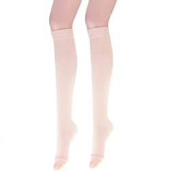 Meias De Compressão Alta Pressão Varizes De Dedo Do Pé Aberto Sem Ponteira Mulheres e Homens Vasos Inchaço Gestante