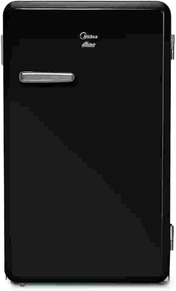 Frigobar Retrô, 95L, Preto, 110V, Midea, MRV10P1